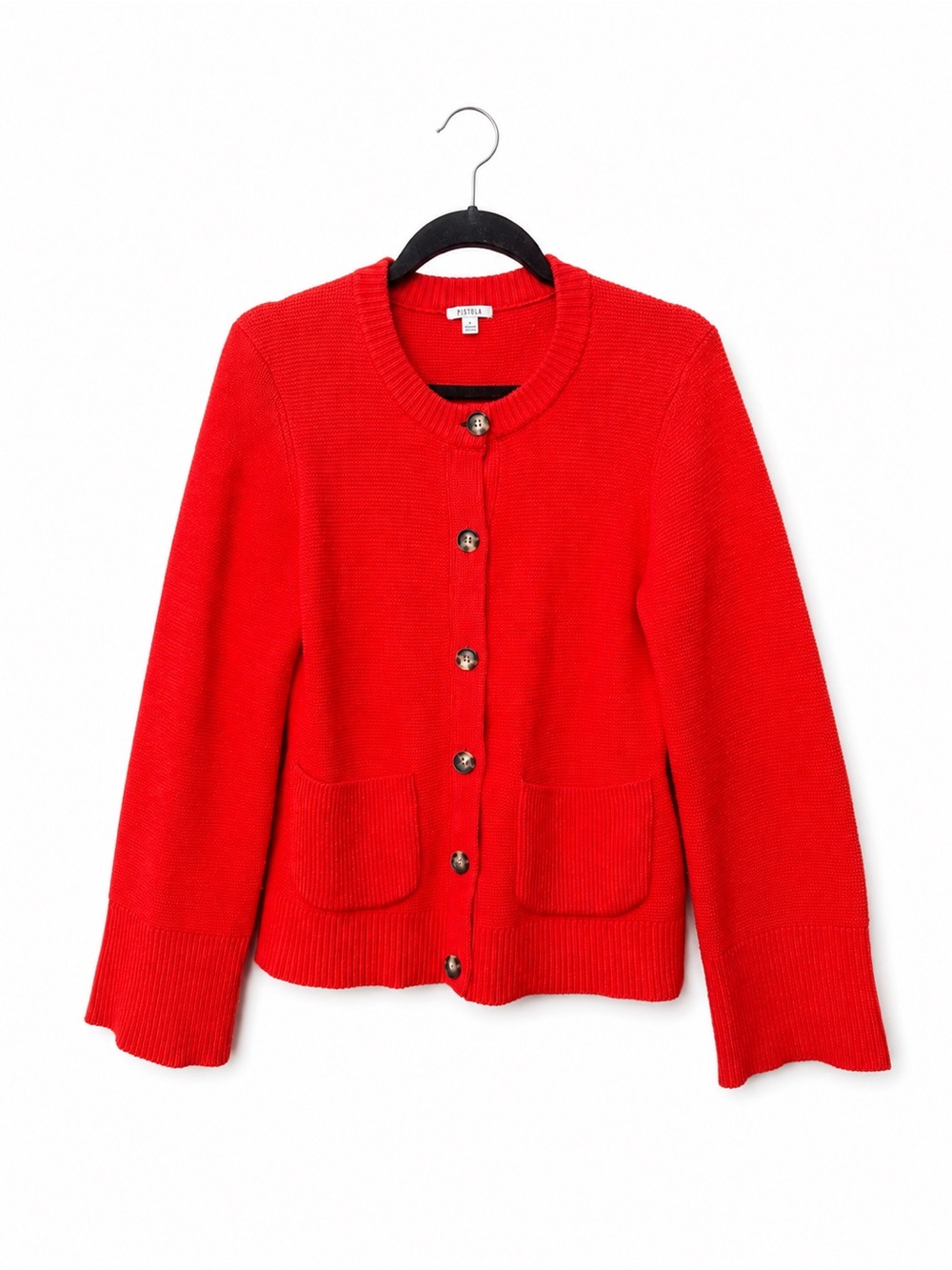 PISTOLA Dani Cardigan in Rouge Sweater Red Revolve wool cashmere blend medium m - Picture 2 of 5